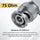 Accsoon Right Angle SDI to Right Angle SDI cable - Yellow