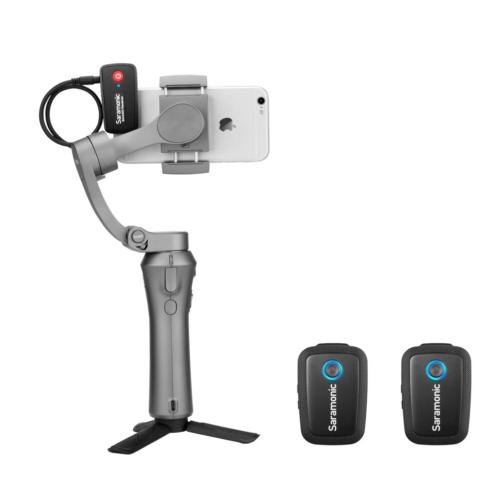 Saramonic Blink 500 Digital Camera-Mount Wireless Omni Lavalier Microphone System (2.4 GHz) Black 2 Transmitters + 2 Lav mics USB Type-C