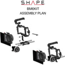 SHAPE Cage with Top Handle Kit, Matte Box & Follow Focus for Blackmagic Cinema Camera 6K, 6K Pro & 6K G2