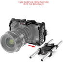 SHAPE Cage avec kit de poignée supérieure, boîte mate et suivre la focalisation pour le cinéma blackmagic caméra 6K, 6K Pro et 6K G2