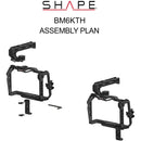 SHAPE Cage with ARRI Locating Top Handle Kit for Blackmagic Cinema Camera 6K, 6K Pro & 6K G2