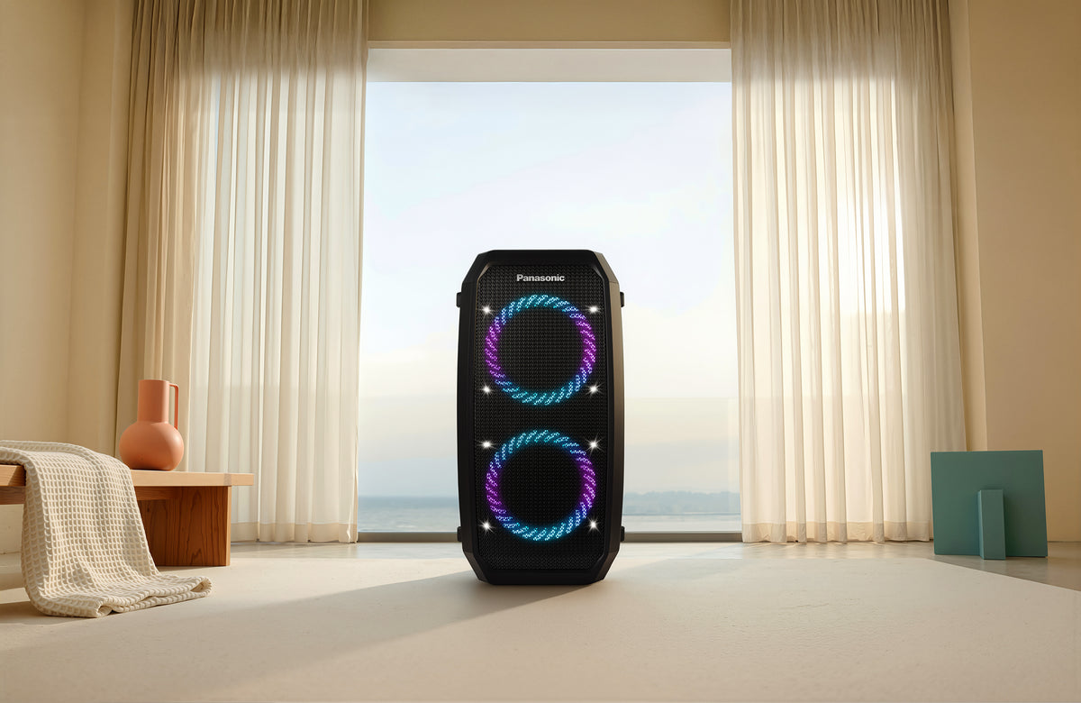 Enceinte portable Panasonic pour fêtes avec Bluetooth