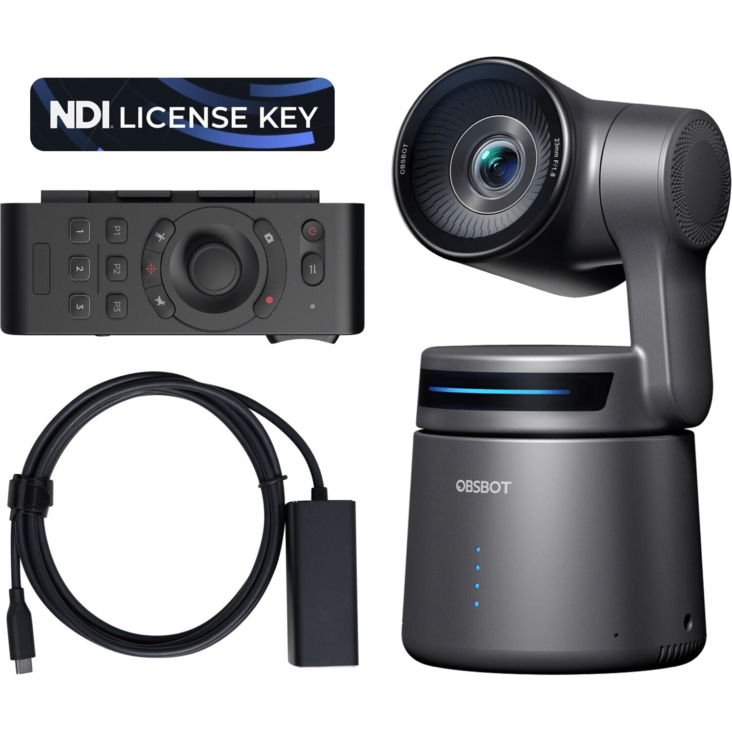 OBSBOT Tail Air Camera with Remote & Ethernet Adapter Combo