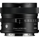 Sigma 17 mm f / 4 dg contemporain Objectif (L-Mount, Noir)