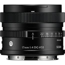 Sigma 17mm f/4 DG Contemporary Lens (Sony E, Black)