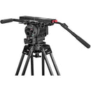 OConnor Ultimate 2560 Fluid Head & 60L Mitchell Top Plate Tripod with Floor Spreader