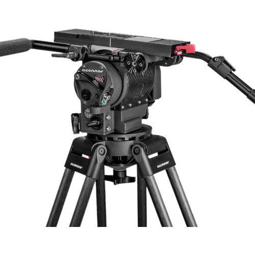 OConnor Ultimate 2560 Fluid Head & 60L Mitchell Top Plate Tripod with Floor Spreader