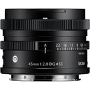 Sigma 45mm f/2.8 DG Contemporary Lens (L-Mount, Black)