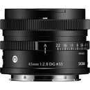 Sigma 45 mm f / 2,8 dg contemporain Objectif (Sony E, Noir)