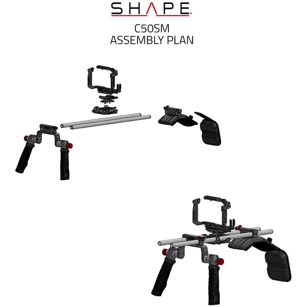 SHAPE Shoulder Mount System for Canon C50