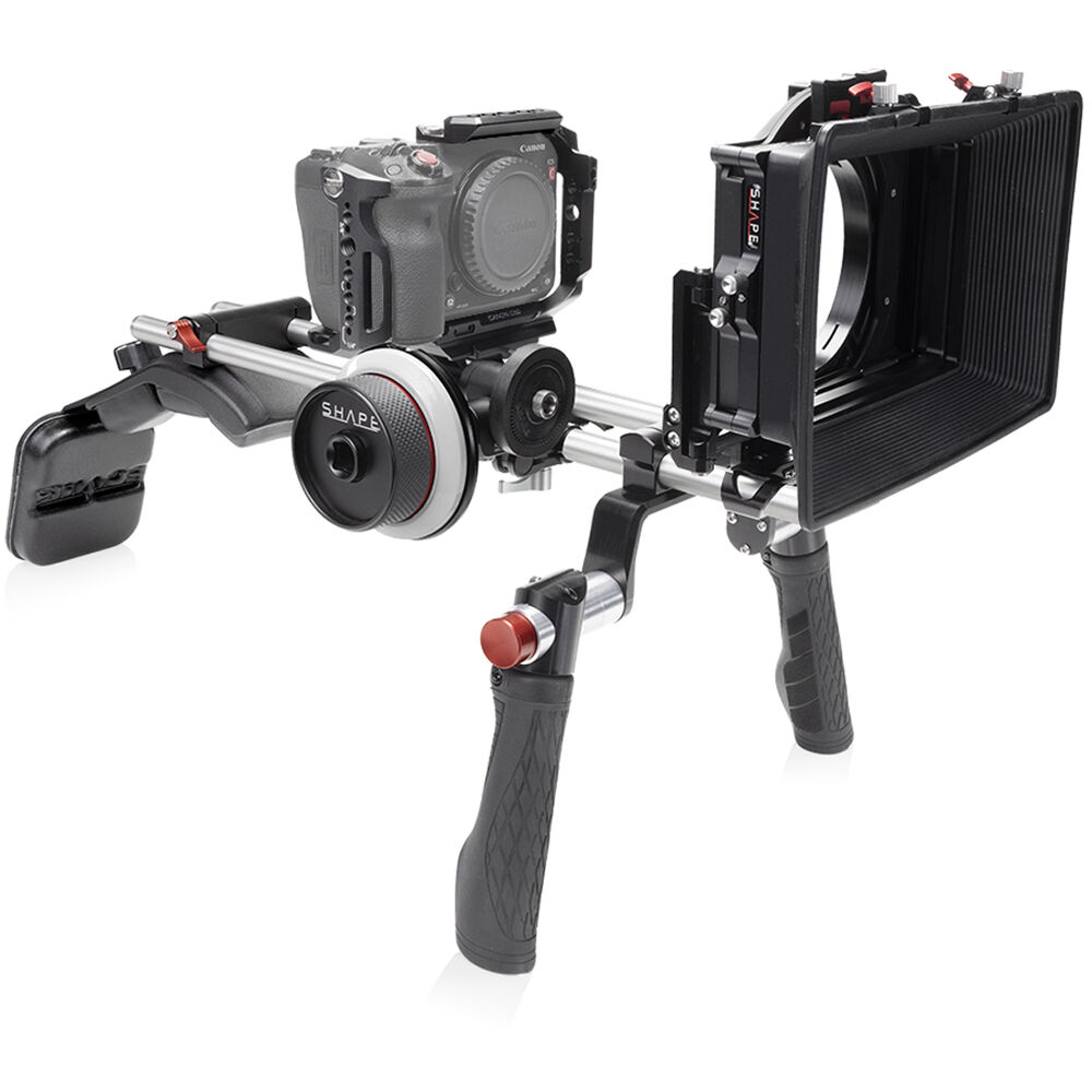 SHAPE Shoulder Mount Matte Box Follow Focus for Canon C50