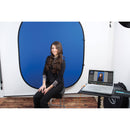 Savage Collapsible/Reversible Background (6 x 7', Chroma Green/Blue)