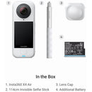 Insta360 X4 Air Kit de démarrage pour caméra d'action 360° (blanc arctique)