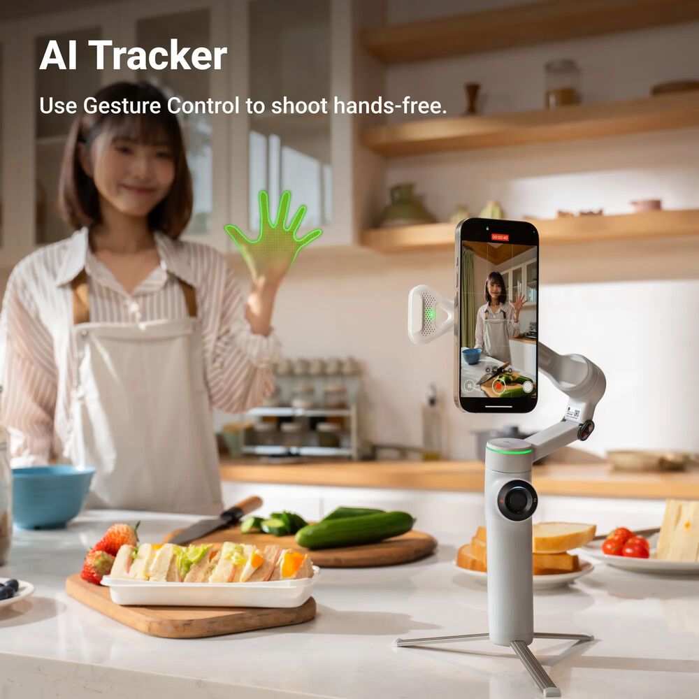 Insta360 Flow 2 Pro Ai Tracker Bundle (Grey Stone)