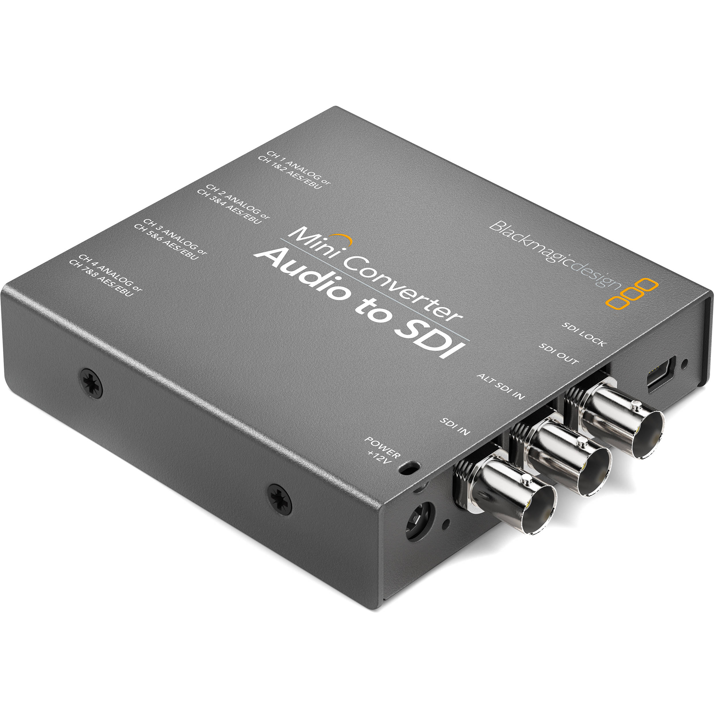 Blackmagic Design Mini Converter - Audio to SDI with 12V Power Supply