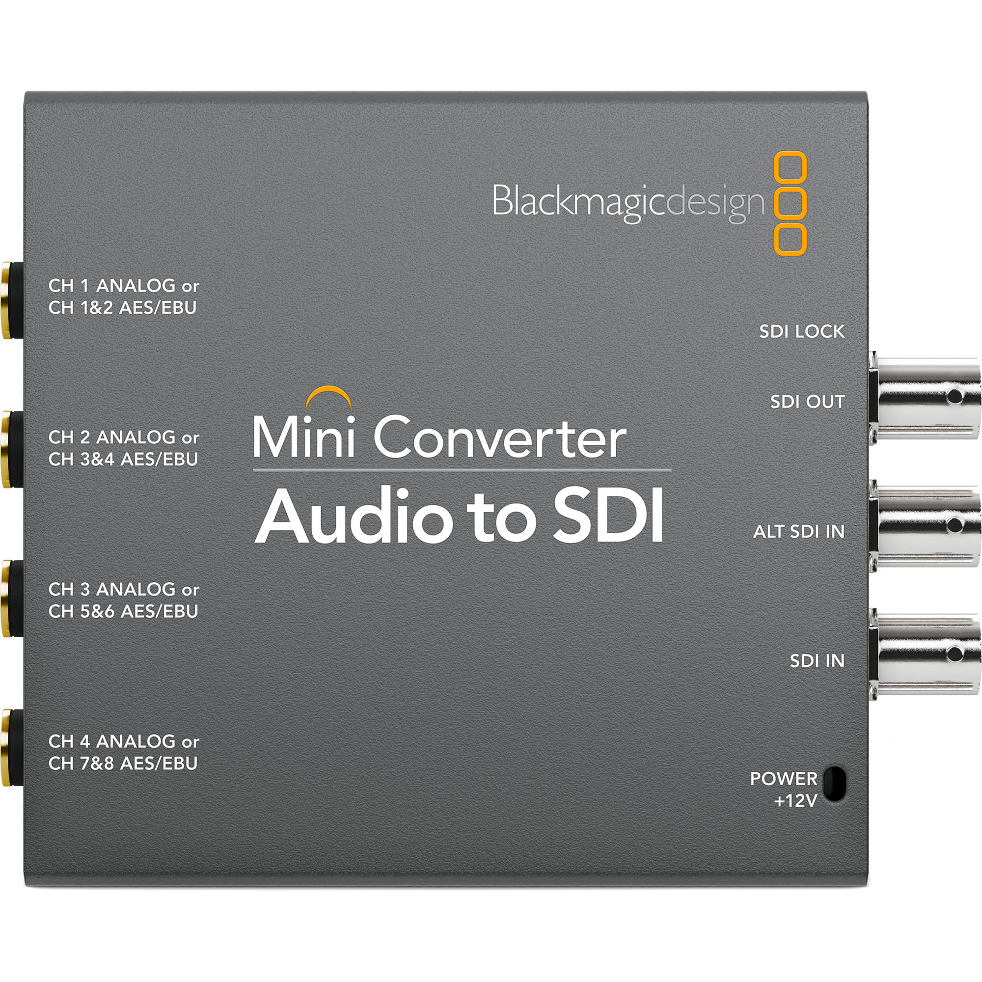 Blackmagic Design Mini Converter - Audio to SDI with 12V Power Supply