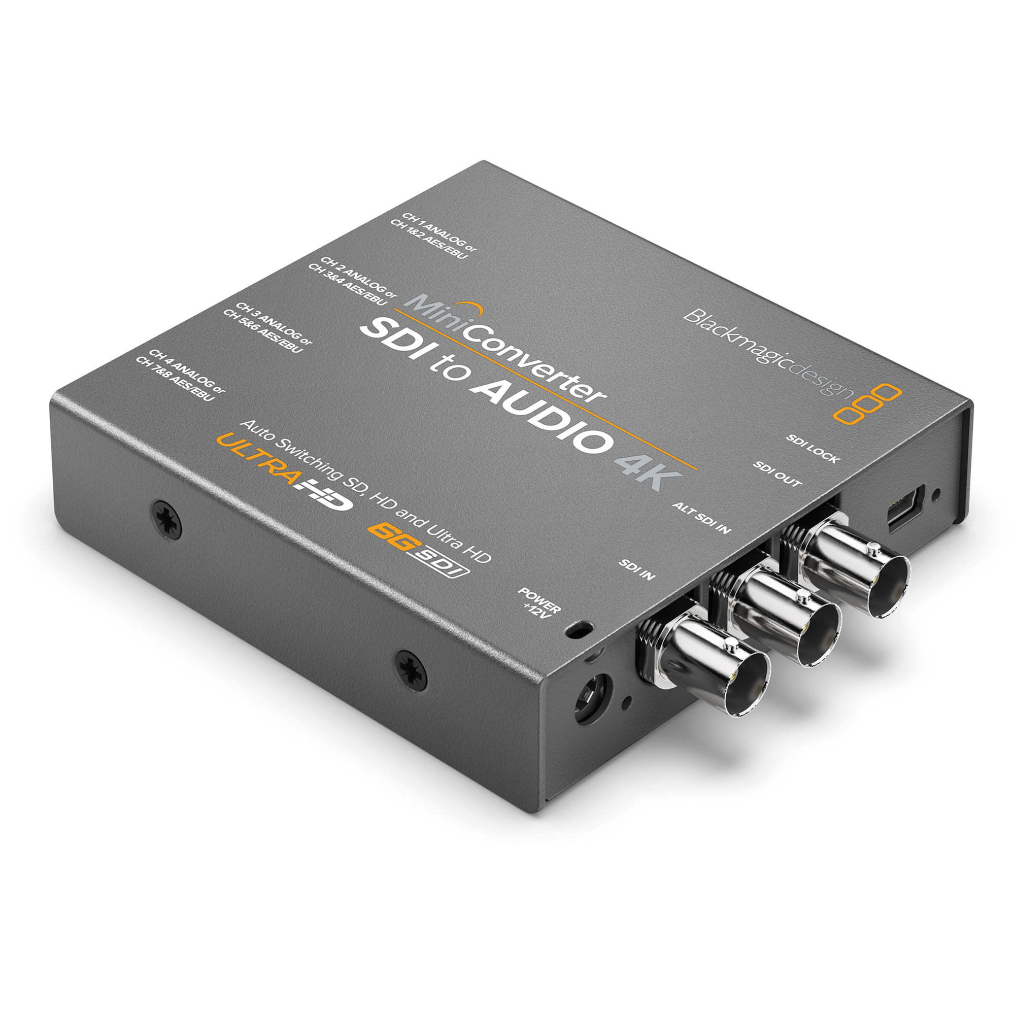 Blackmagic Design Mini Converter - SDI to Audio 4K with 12V Power Supply