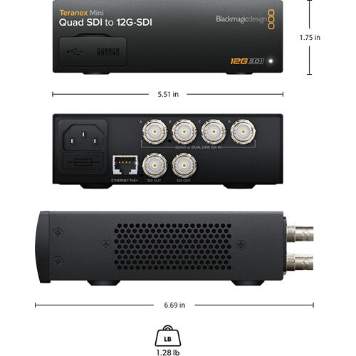 Blackmagic Design Teranex Mini Quad SDI to 12G-SDI Converter