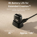 Émetteur DJI Mic Mini Clip-On avec microphone intégré (2,4 GHz, Infinity Noir)