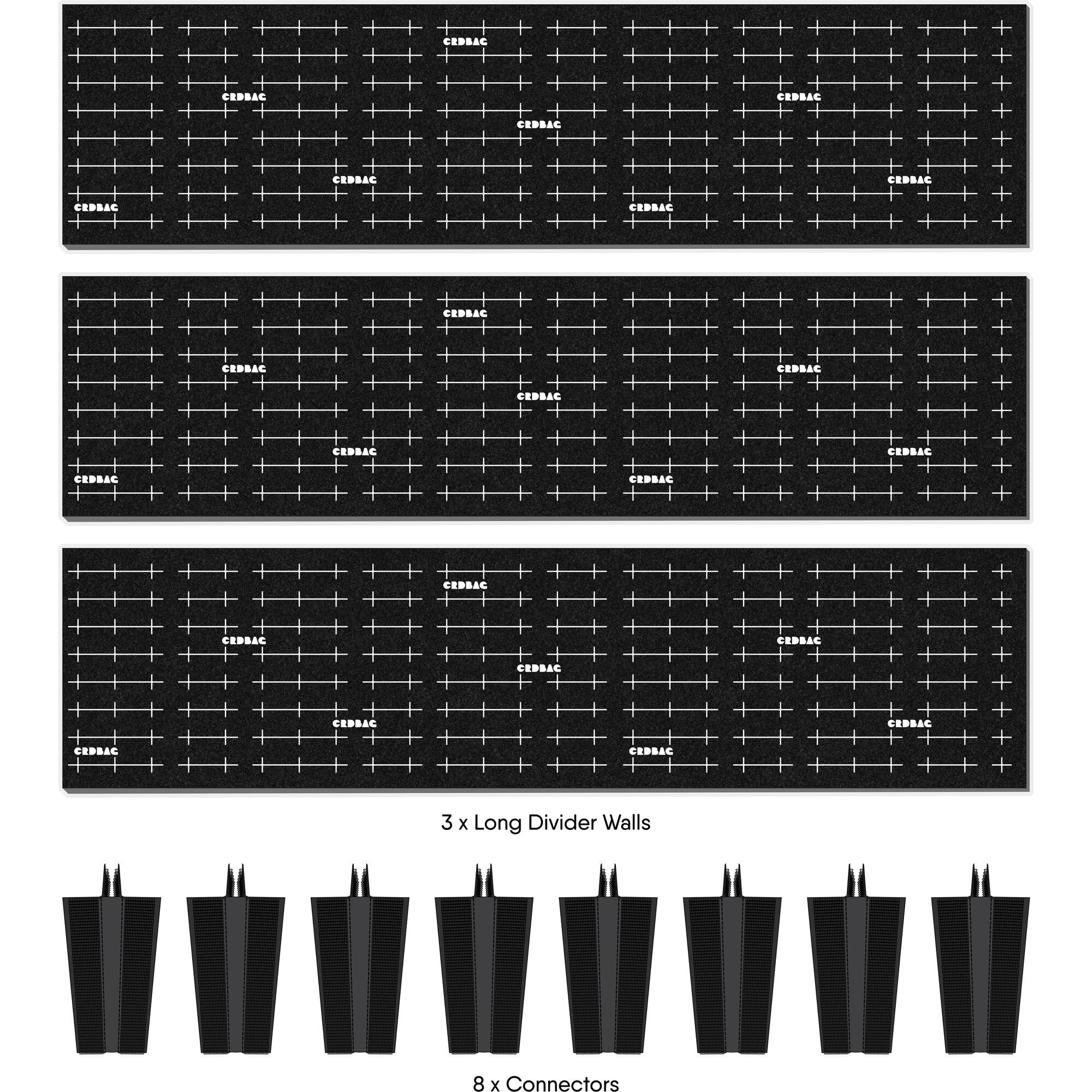 Extension de bagage à main CRDBAG GRID-DIVIDE (longue)