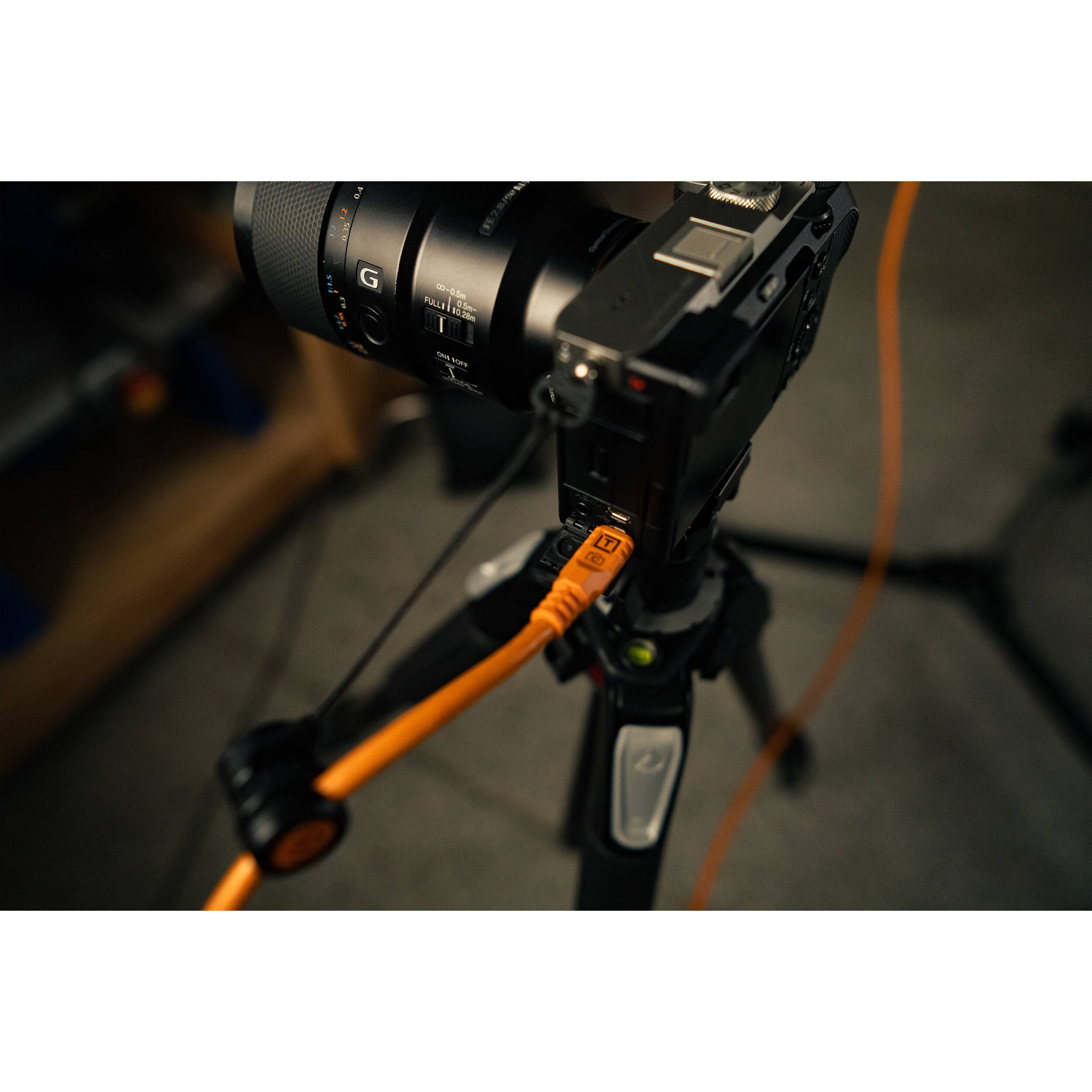 Tether Tools TetherPro Optima Câble USB-C (6', orange haute visibilité)