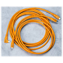 Tether Tools TetherPro Optima Câble USB-C (6', orange haute visibilité, angle droit)