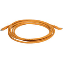 Tether Tools TetherPro Optima Câble USB-C (10', orange haute visibilité, angle droit)