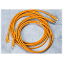 Tether Tools TetherPro Optima Câble USB-C (10', orange haute visibilité, angle droit)
