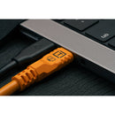 Tether Tools Câble USB-C TetherPro Optima (31', orange haute visibilité, angle droit)