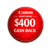 Canon additional $400 cashback