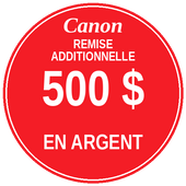 Remise additionnelle Canon de 500 $