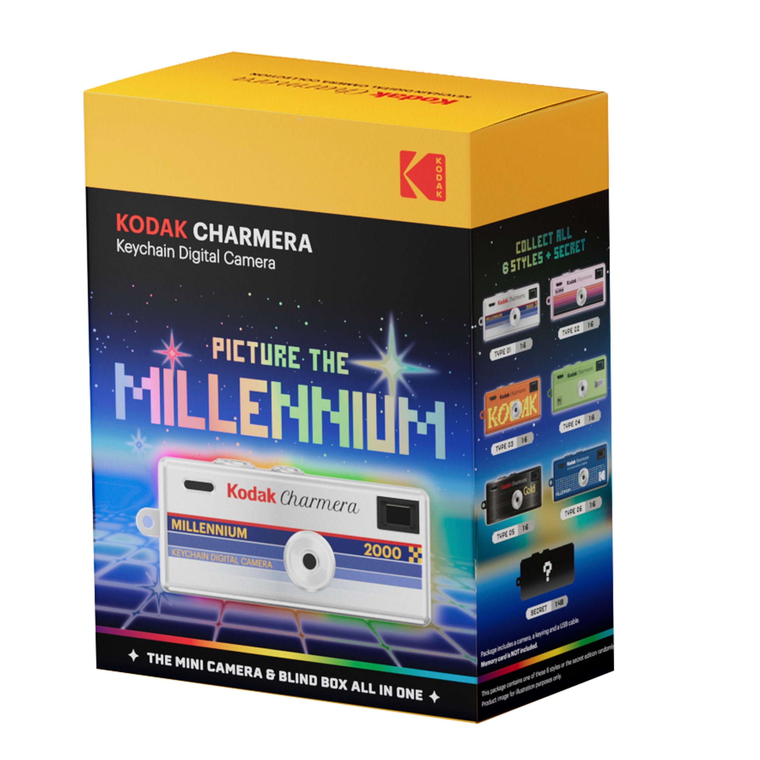 KODAK CHARMERA Keychain Digital Camera Blind Box - Millennium Edition (Single)