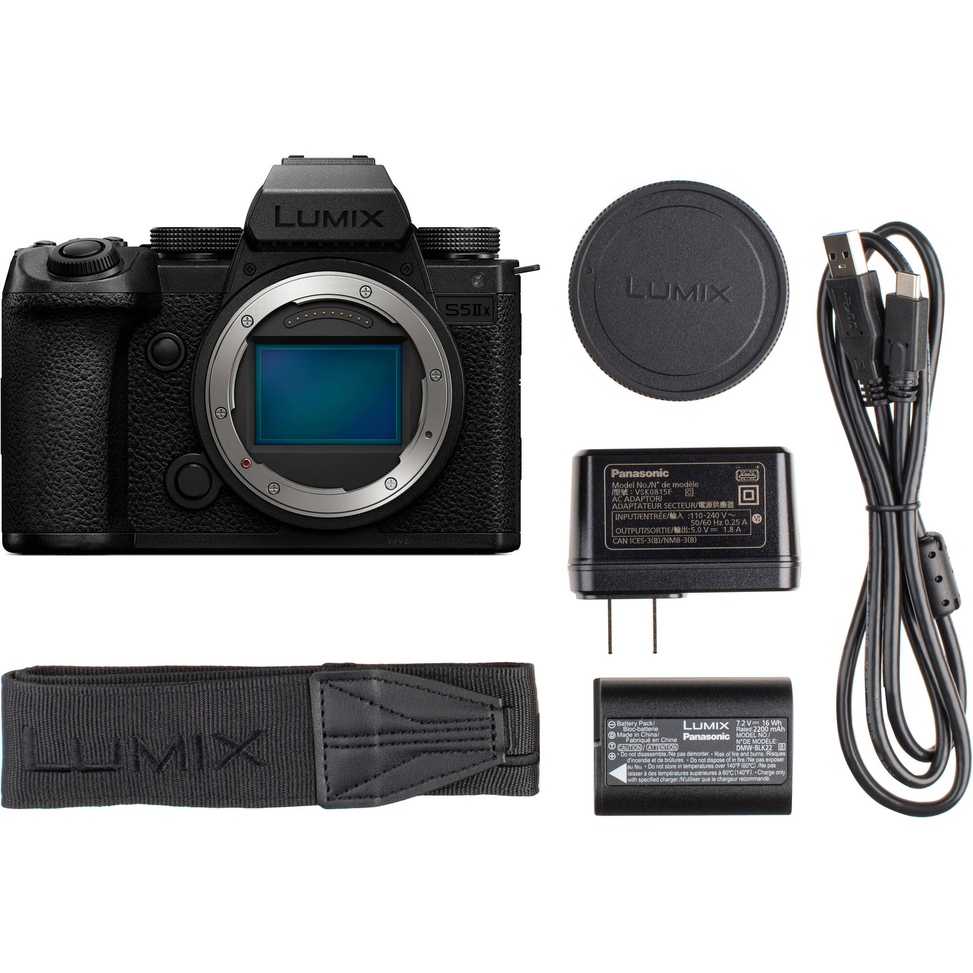Panasonic LUMIX S5M2X Numérique Plein Format caméra  avec 24-60 mm F2.8 Objectif