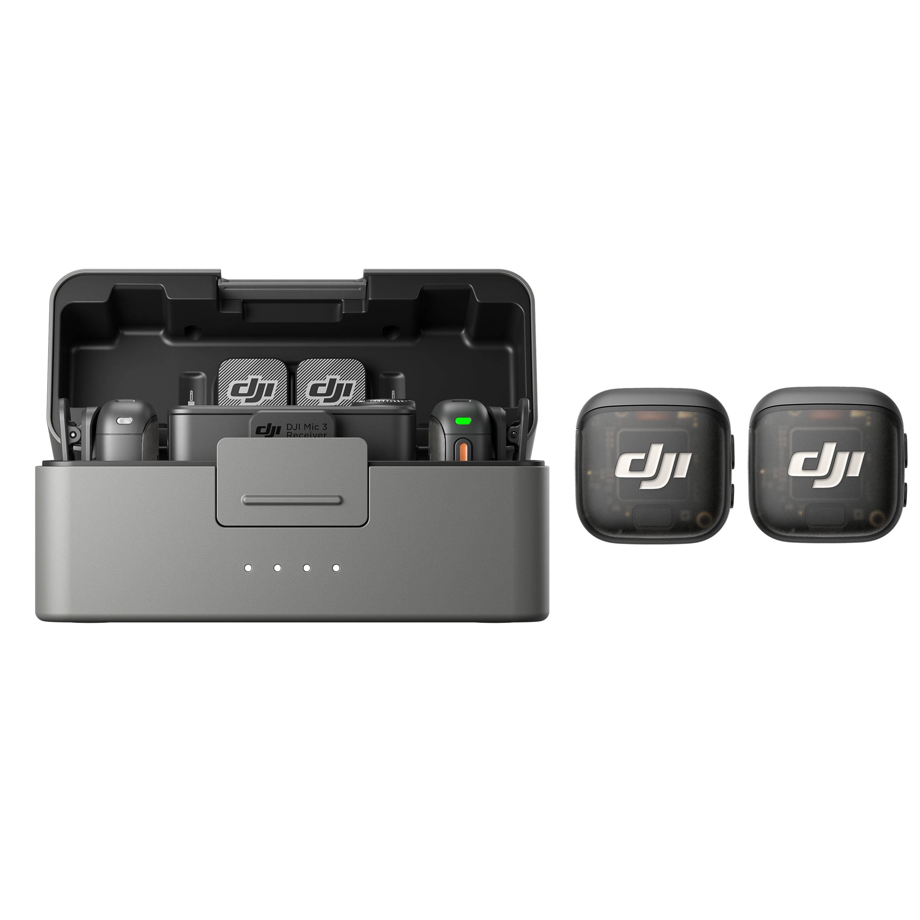 DJI Mic 3 Système de microphone/enregistreur sans fil compact pour 2 personnes pour caméra & Smartphone