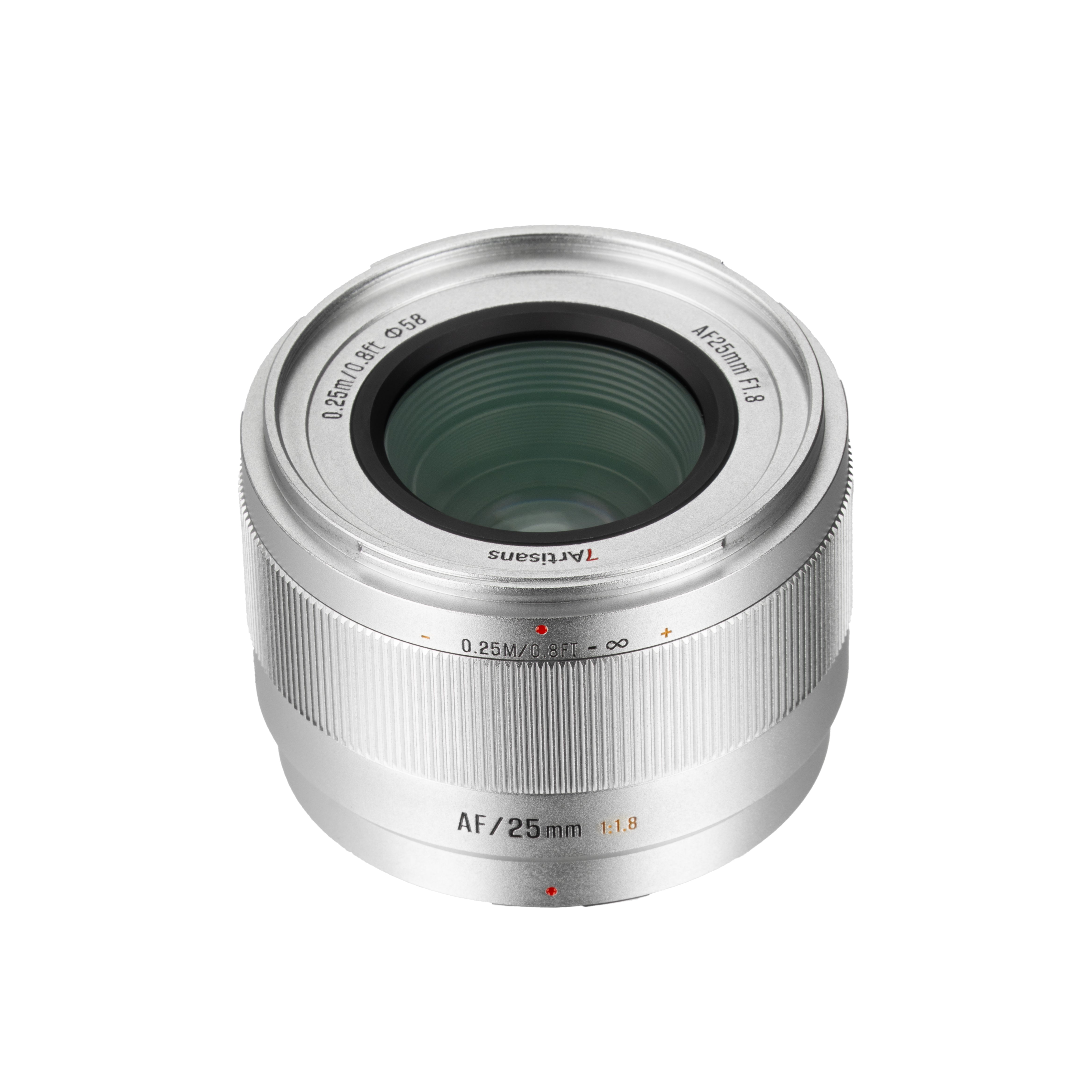 7artisans Lite Series 25mm F1.8 APS-C AF Lens - Silver (Fujifilm X)