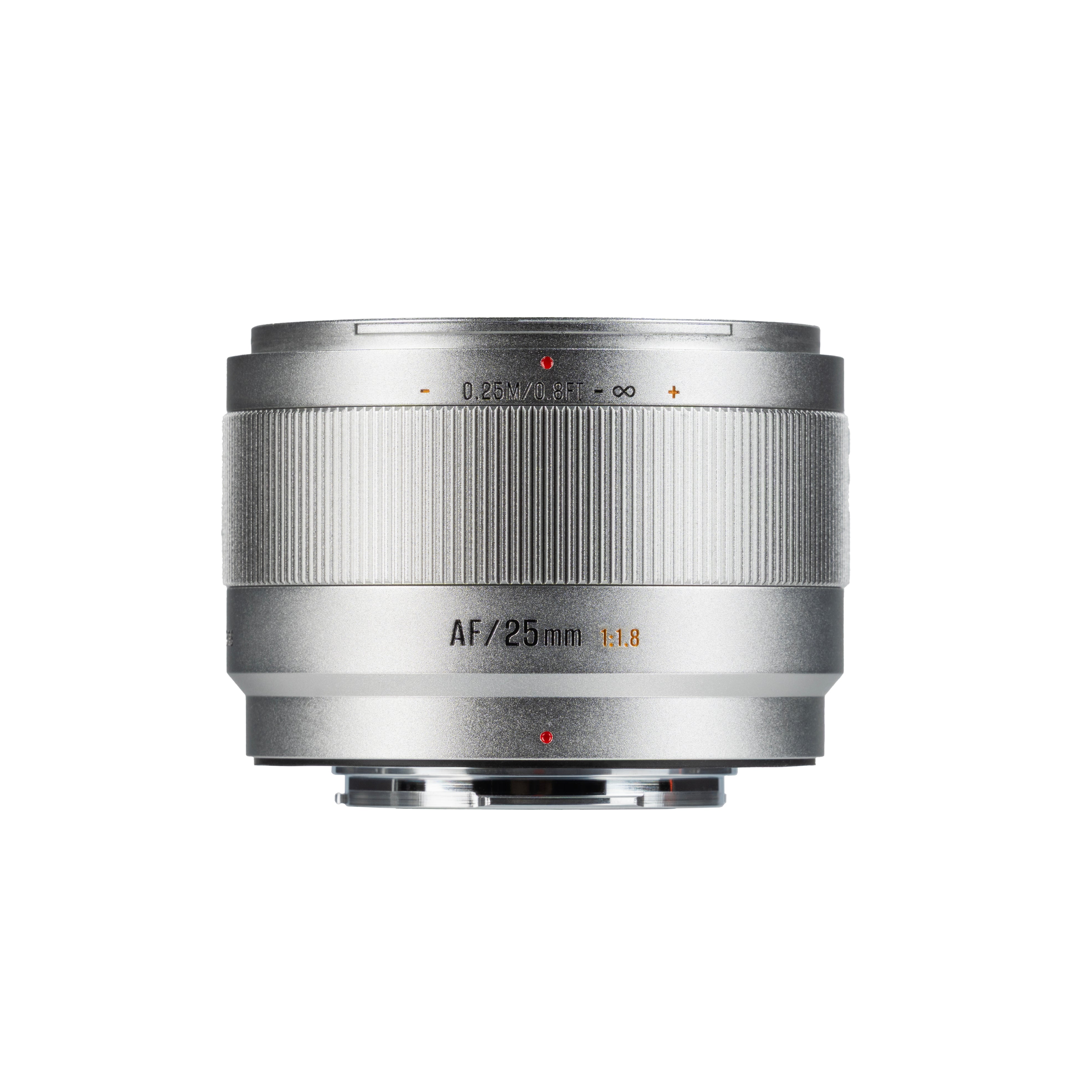 7artisans Lite Series 25mm F1.8 APS-C AF Lens - Silver (Fujifilm X)