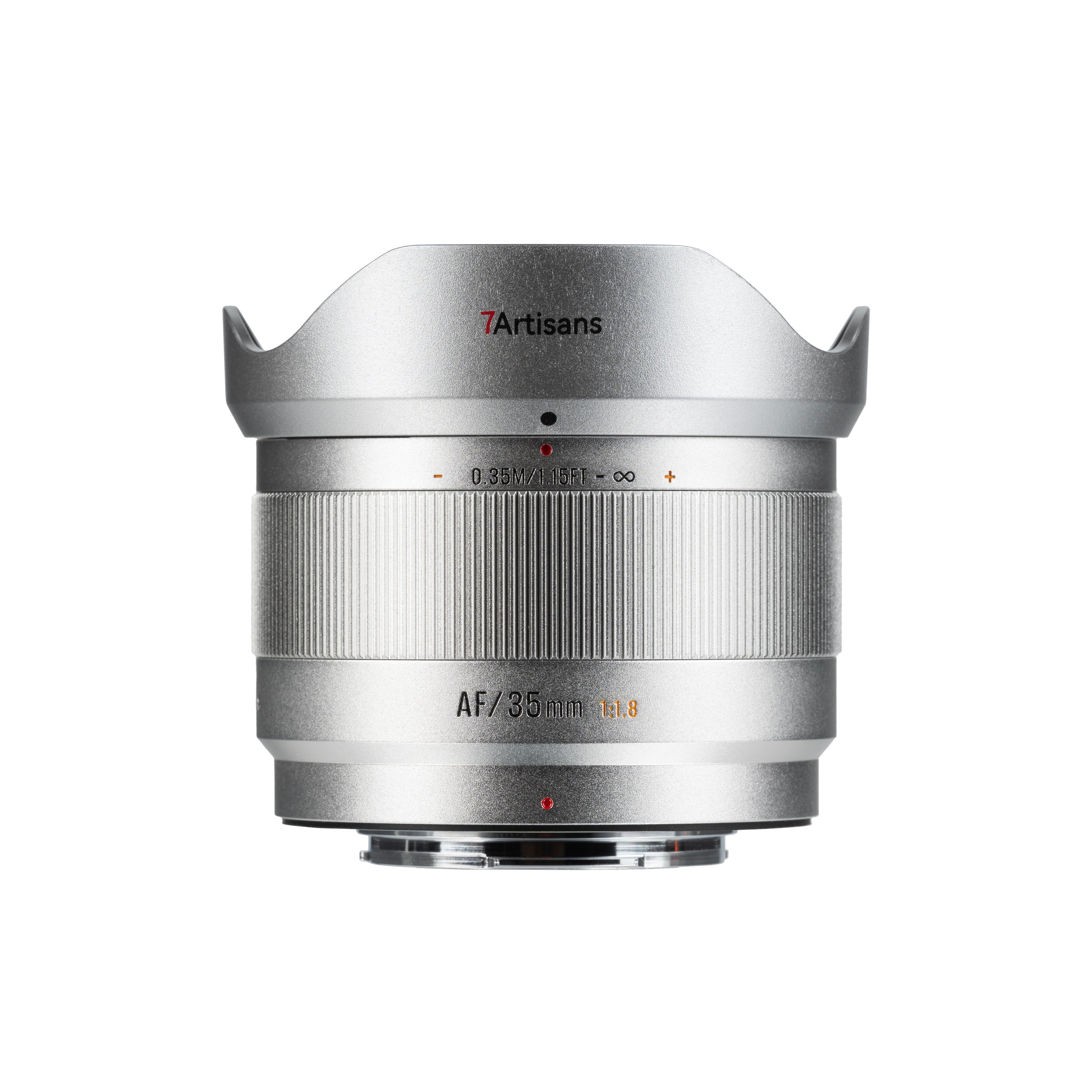 7artisans Lite Series 35mm F1.8 APS-C AF Lens - Silver (Fujifilm X)