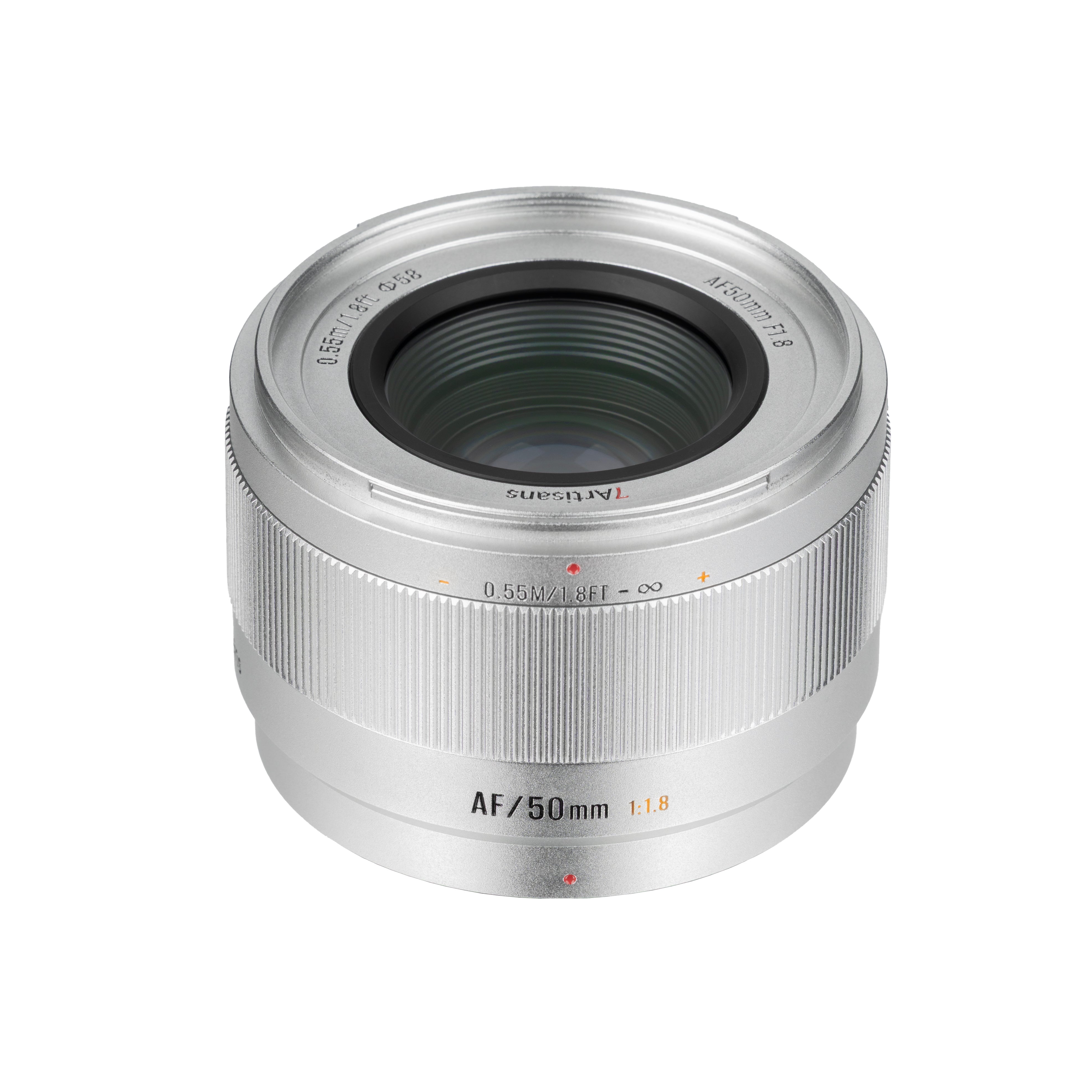 7artisans Lite Series 50mm F1.8 APS-C AF Lens - Silver (Fujifilm X)