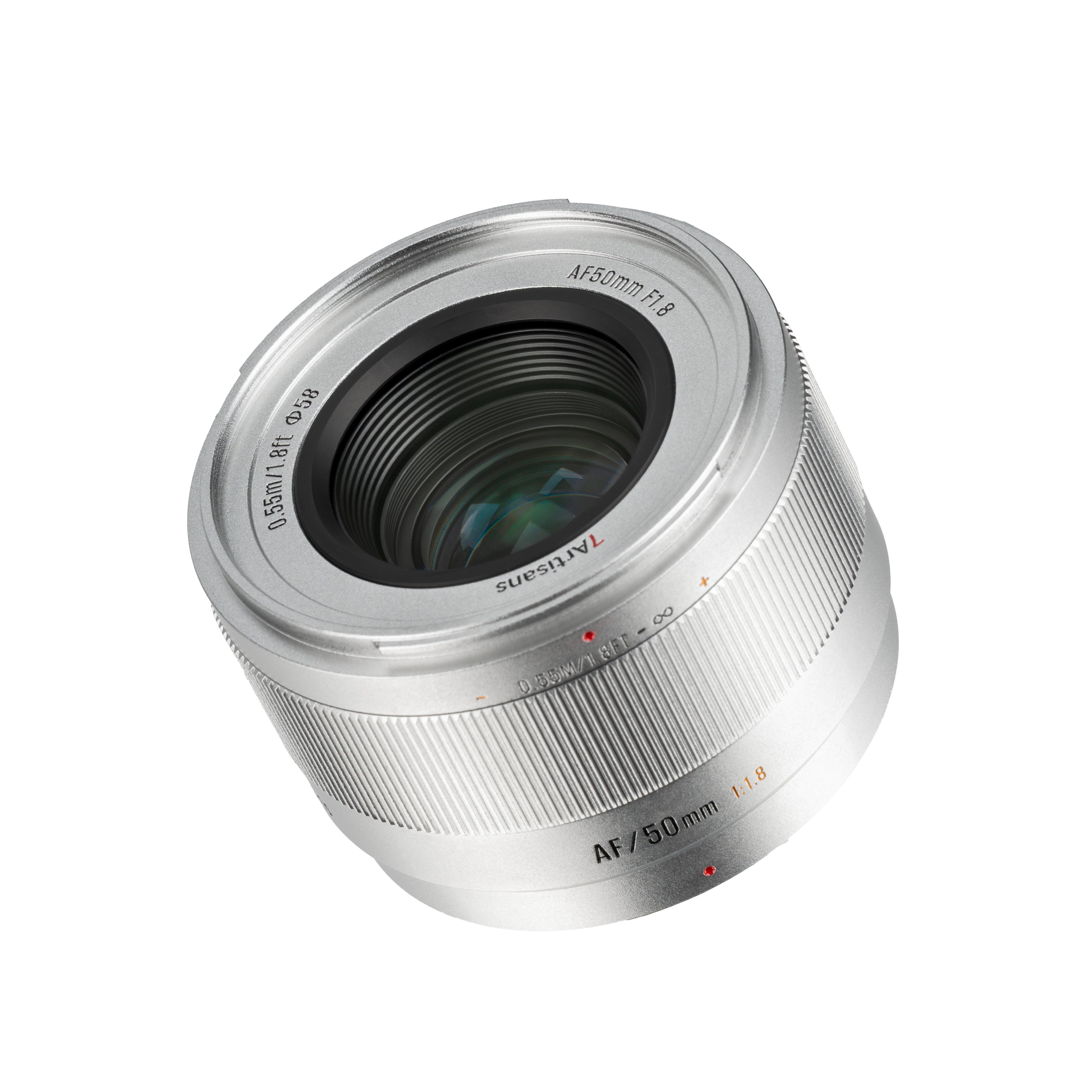 7artisans Lite Series 50mm F1.8 APS-C AF Lens - Silver (Fujifilm X)