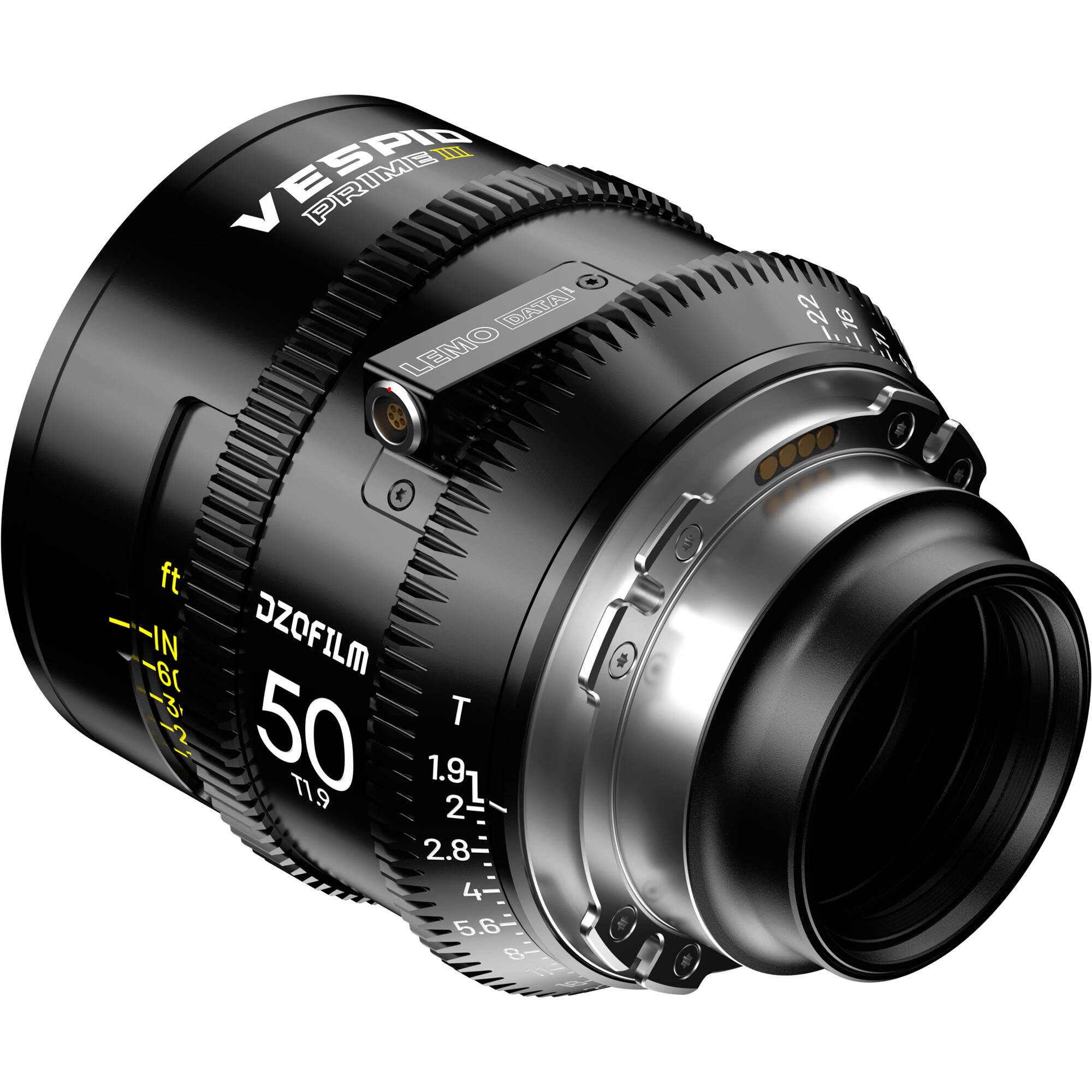 DZOFilm Vespid2 50 mm T1.9 Prime Objectif (ARRI PL, Pieds)