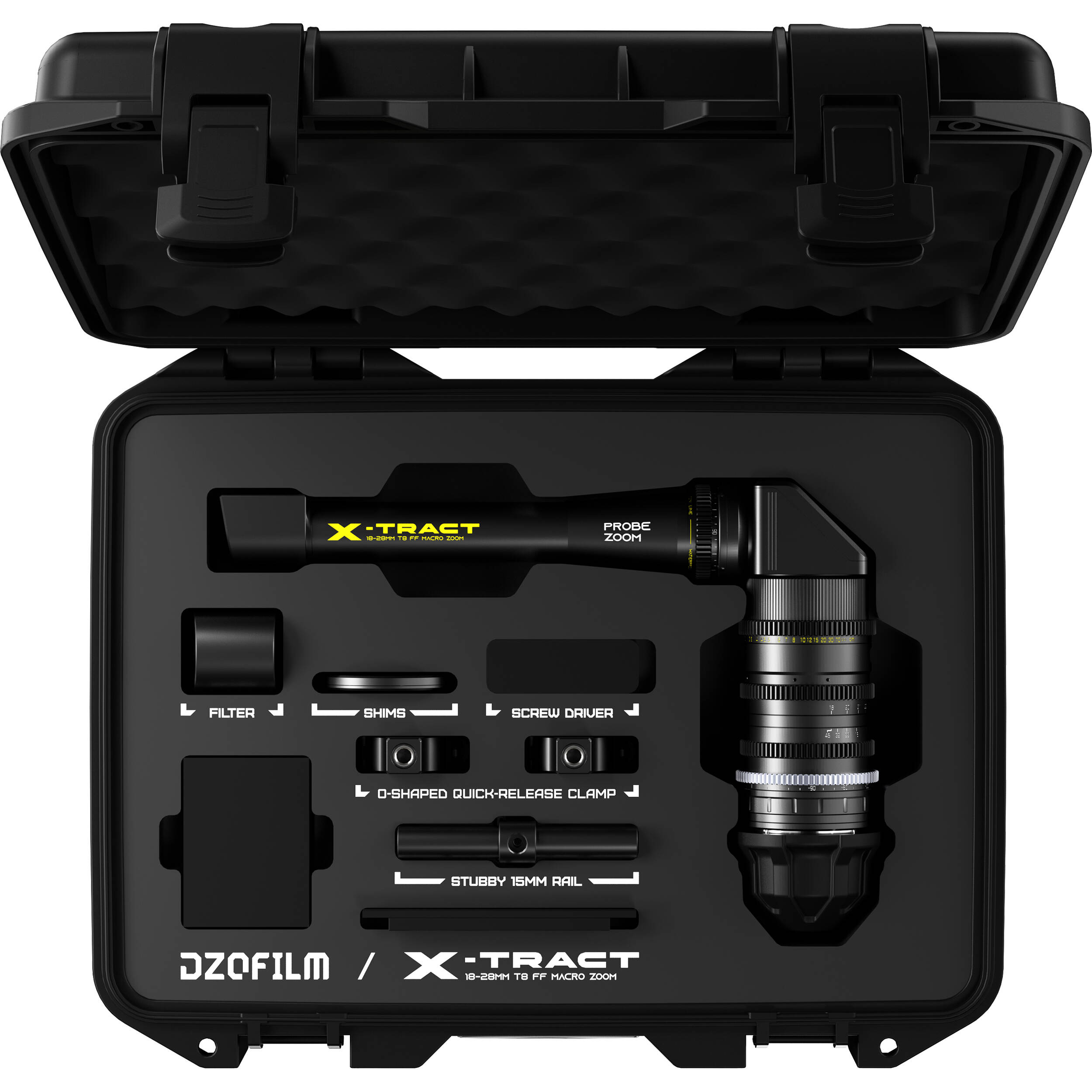 DZOFilm X-Tract 18-28mm T8 FF Probe Zoom Lens (360°, ARRI PL)