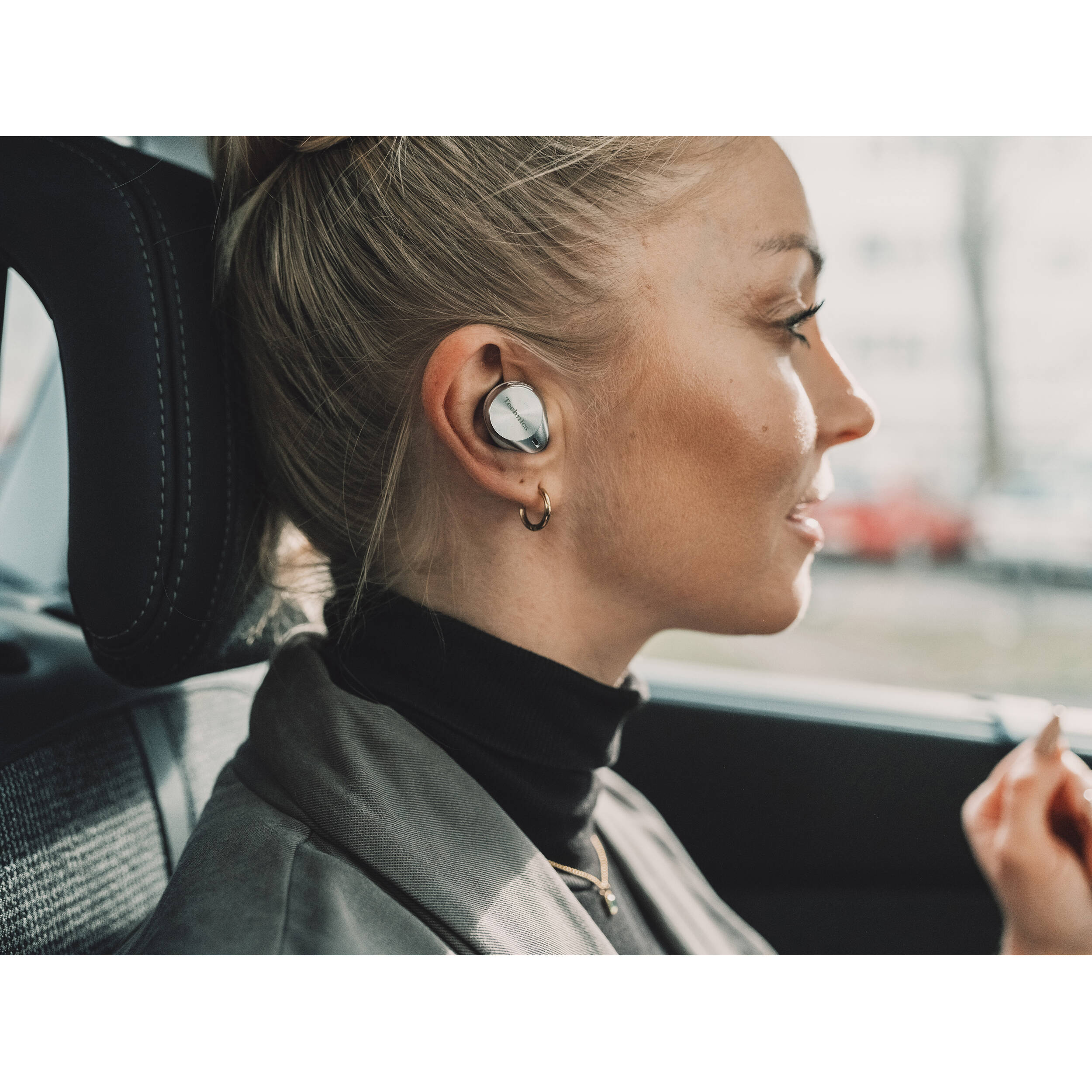 Technics EAH-AZ80 Noise-Canceling True Wireless Earbuds (Silver)