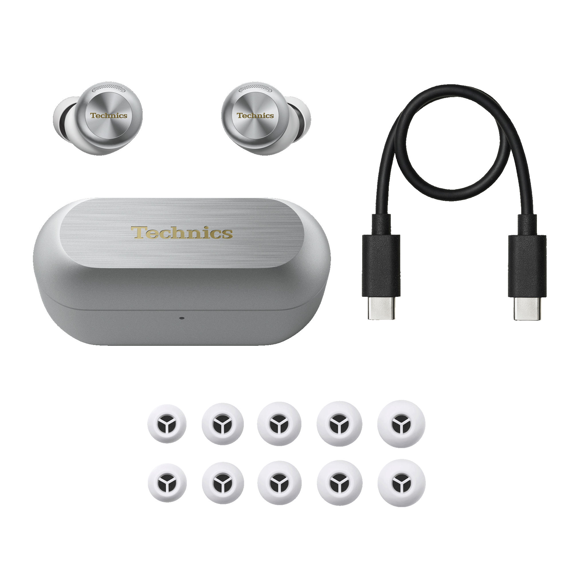 Panasonic Technics Rue Wireless Stéréo EAH-AZ100 EARBUDS - Argent