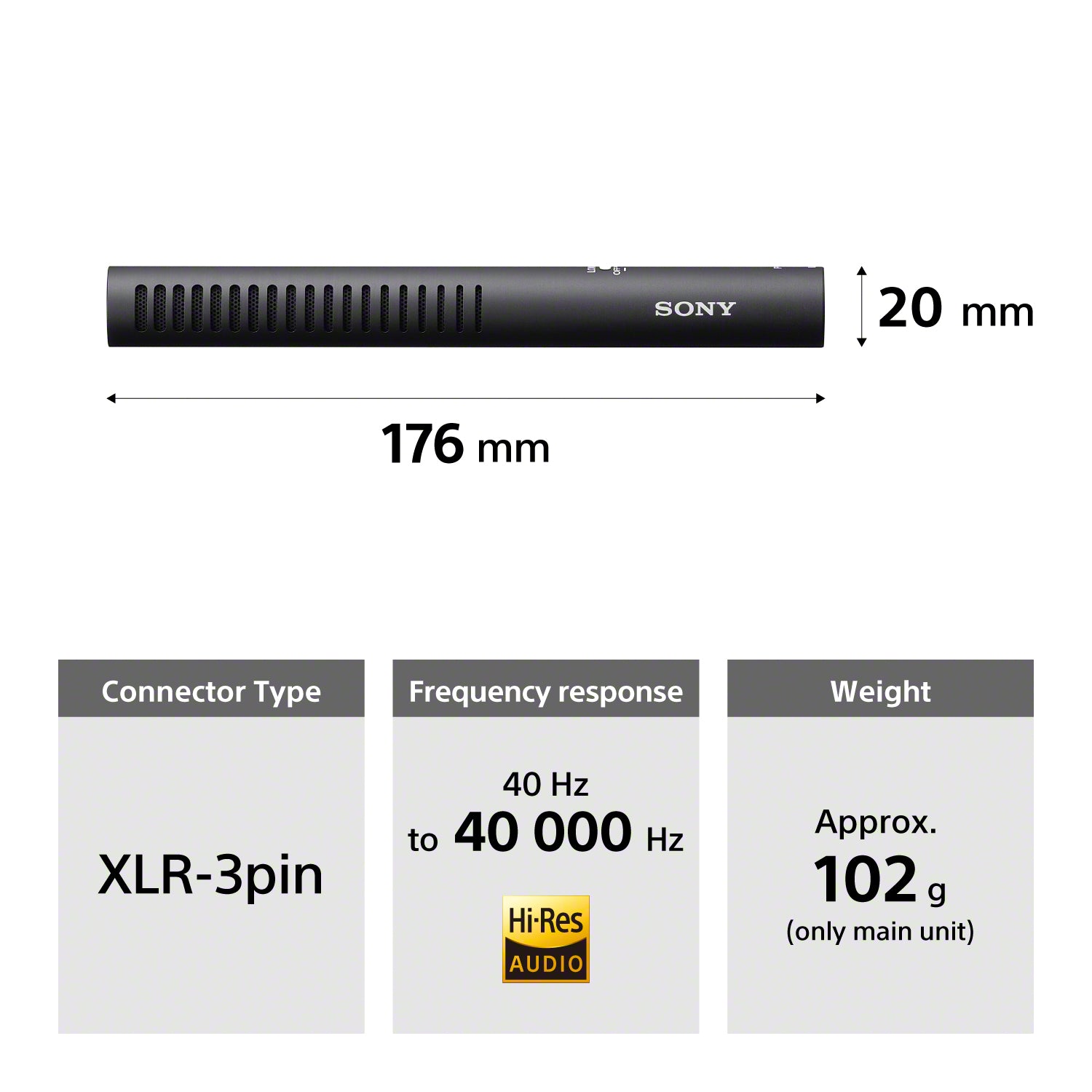 Sony ECM-778 Compact Supercardioid Shotgun Microphone