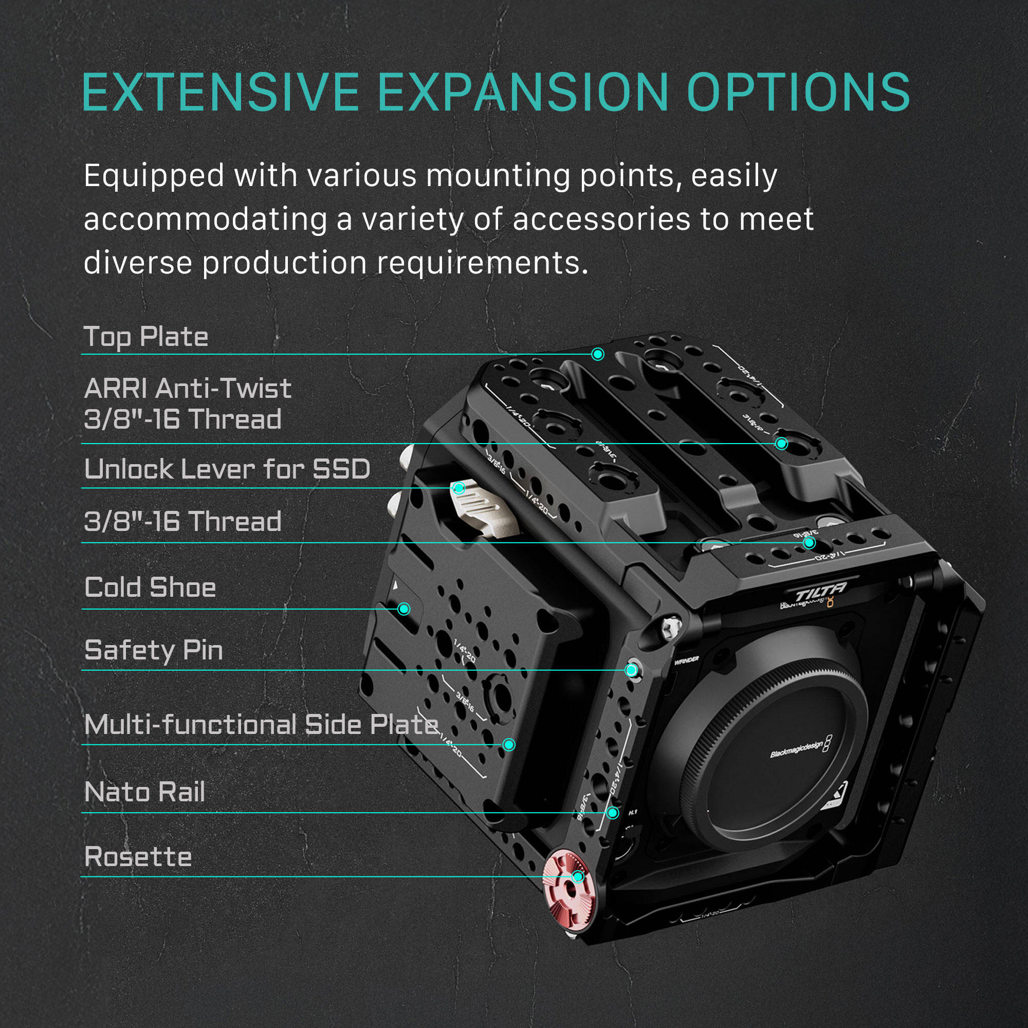 Tilta Full Camera Cage for Blackmagic PYXIS 6K/12K