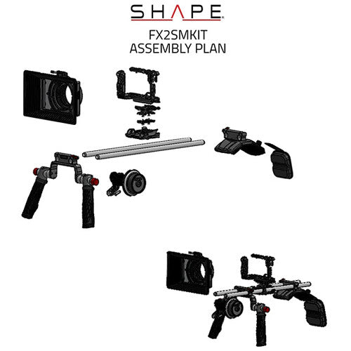 SHAPE Shoulder Mount Matte Box Follow Focus for Sony FX2