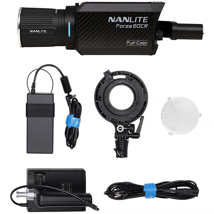 Nanlite Forza 60CR RGBLAC LED Spotlight with CRMX Kit