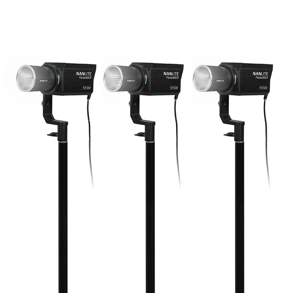 NANLITE Forza 60CR with Bowens Adapter & Case (3-Light Kit)