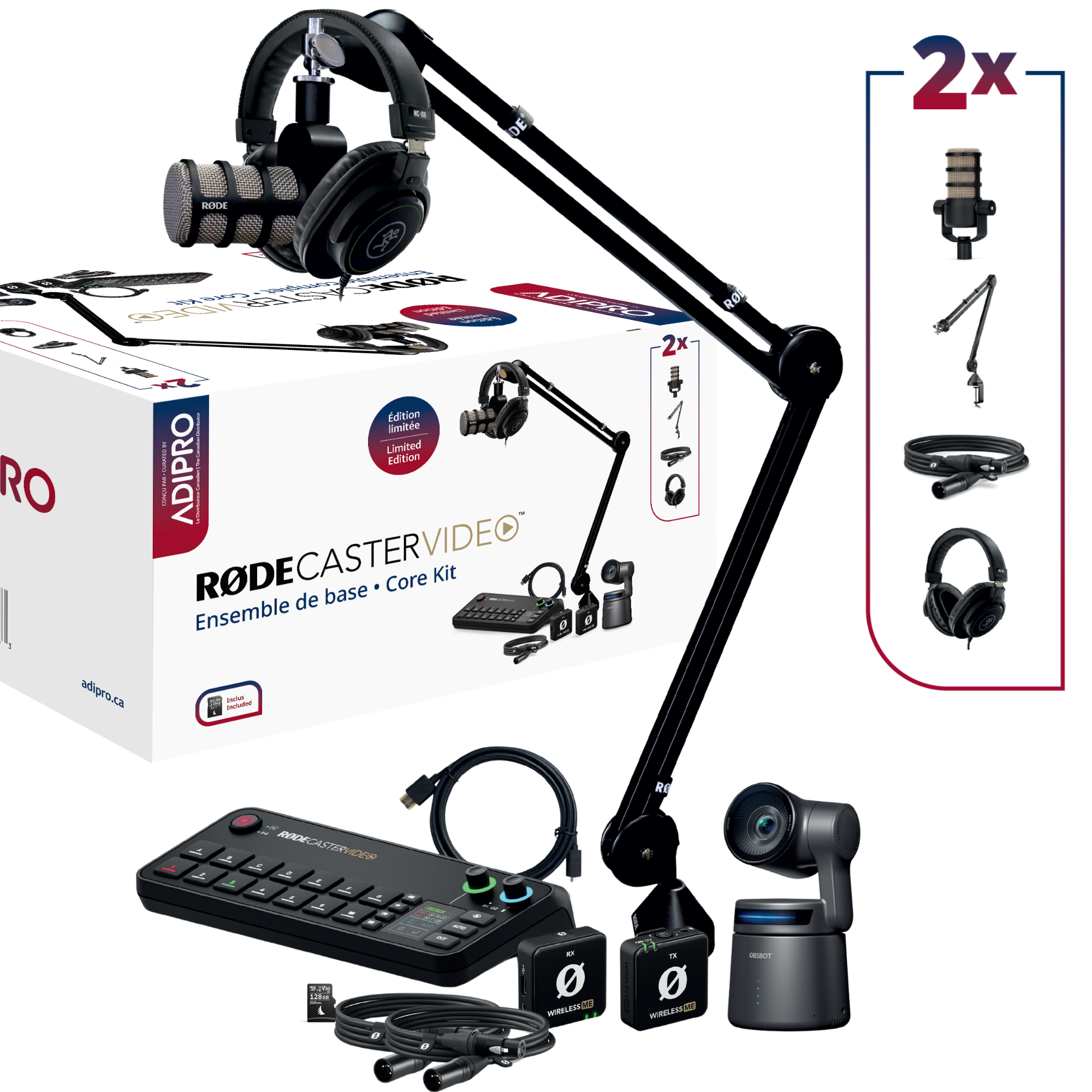 Rode RODECaster Video Podcast Bundle Core Kit