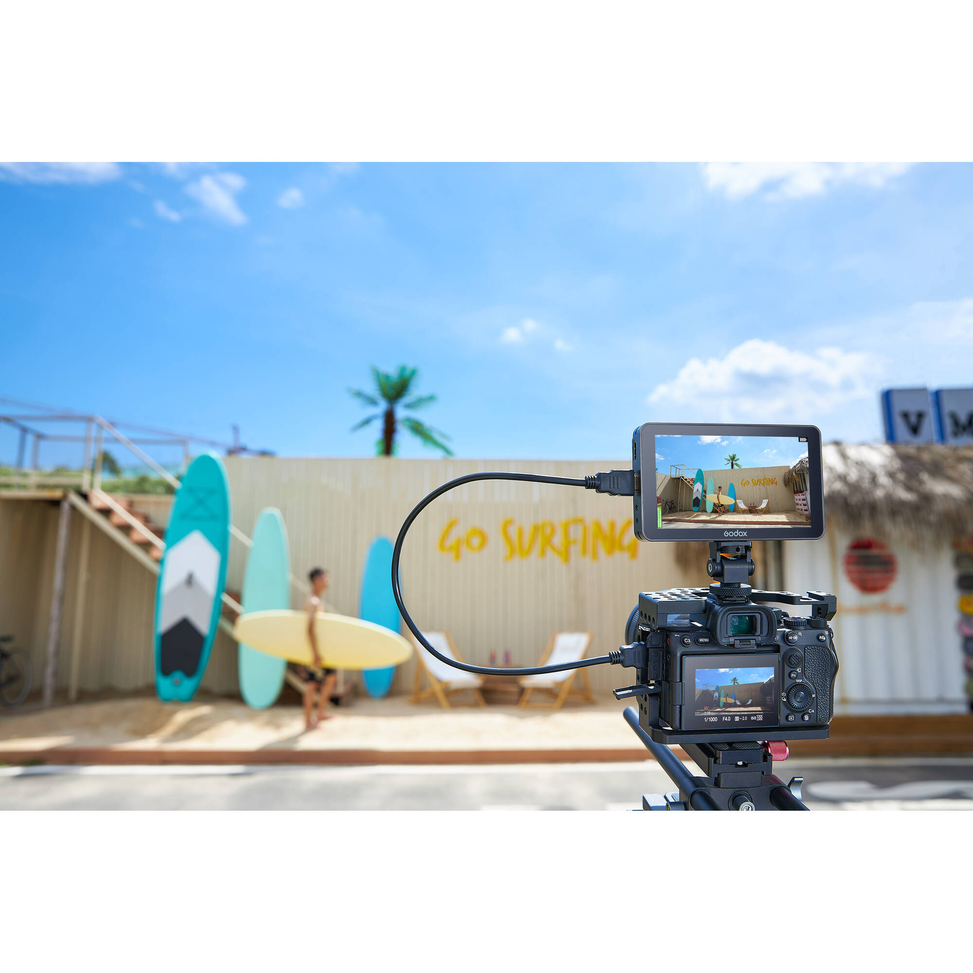 Godox GM55 5.5" 4K HDMI Touchscreen On-Camera Monitor